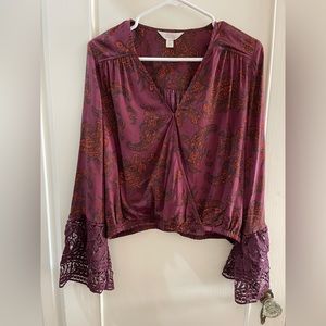 Sun and shadow hippie top